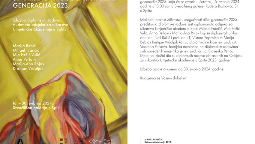Otvorenje izložbe Slikarstvo i mogućnosti slike: generacija 2023.
